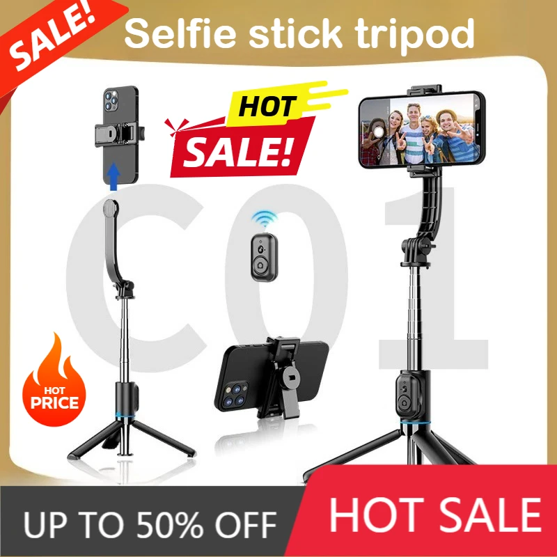 

C01 Selfie Stick Tripod Integrated Stand for Shooting, Taking Photos, Live Streaming, Recording, Bluetooth
