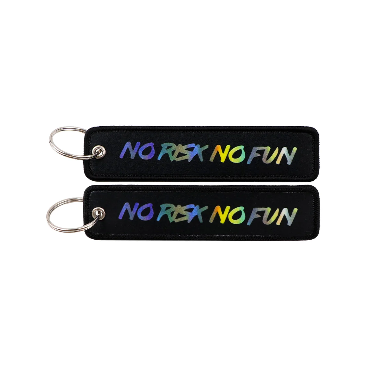 Funny Quotes Series Embroidery Key Fobs Keychain
