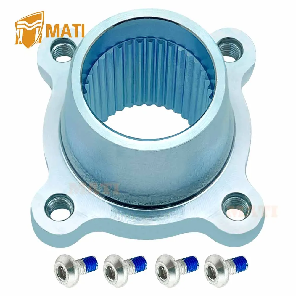 Suporte e parafusos da flange do cubo do disco do rotor do freio traseiro M MATI para Yamaha Banshee 350 1987-2006 Blaster 200 2003-2006 2GU-25712-00-00