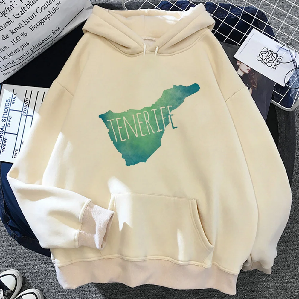 Tenerife Sudadera con capucha streetwear anime estampado juvenil anime suéter patrón adolescente sudaderas hoddie diseño impreso ropa casual