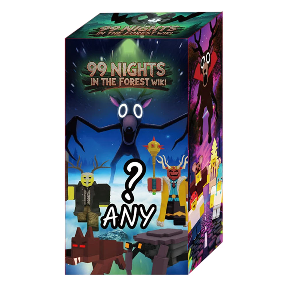 人気沸騰中！森のサバイバル99夜ホラーゲーム、エルク人形付き、16個入りブラインドボックストイ、クリスマスプレゼント ﻿ ﻿
