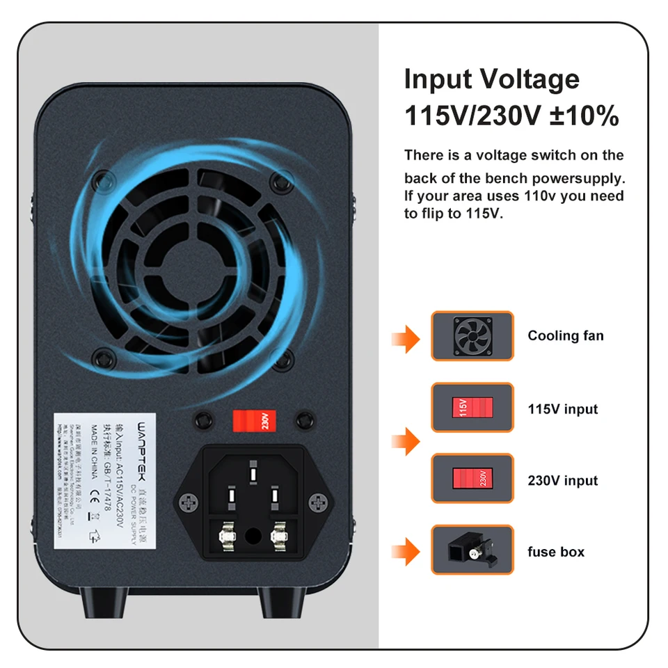 Wanptek WPS3010H 30V 10A DC Power Supply