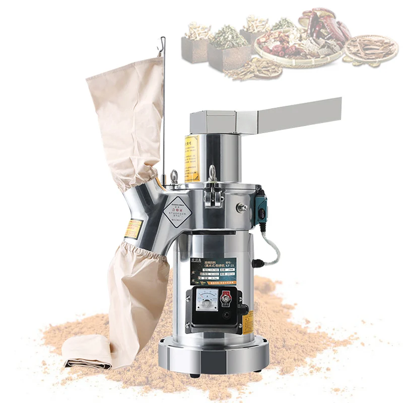 Grain Grinder Ultra Fine 2200W Stainless Steel Grinding Machine For Spices Corn Soy Bean Crusher Kitchen Powder Machine