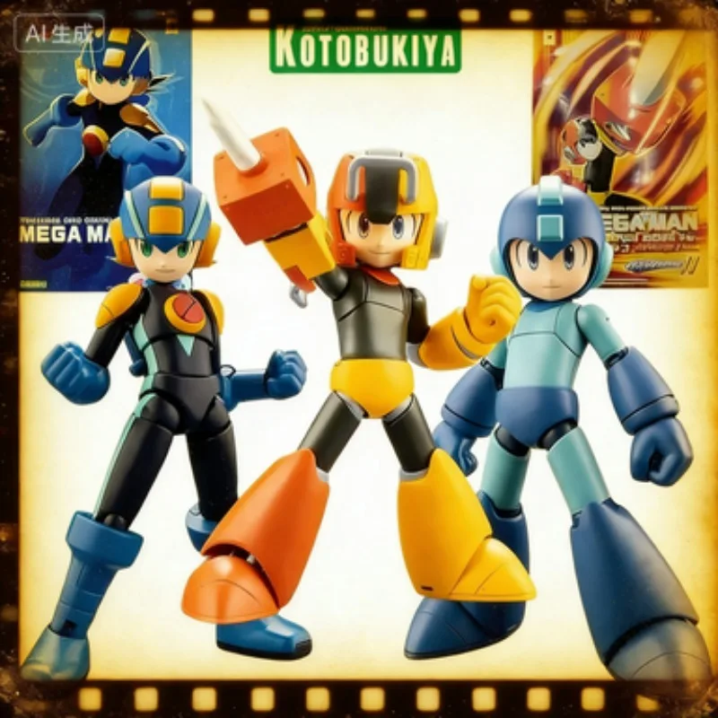 

Special Offer for Kotobukiya KP752 Mega Man Pile Driver Action Figure EXE Mega Man 11 Anime Collectible Figure Model Doll for