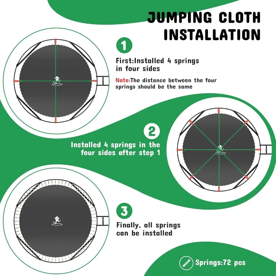 10FT 12FT 14FT 16FT الترامبولين في الهواء الطلق مع شبكة الضميمة السلامة سميكة وسادة الربيع ASTM المعتمدة الترفيهية الترامبولين ل