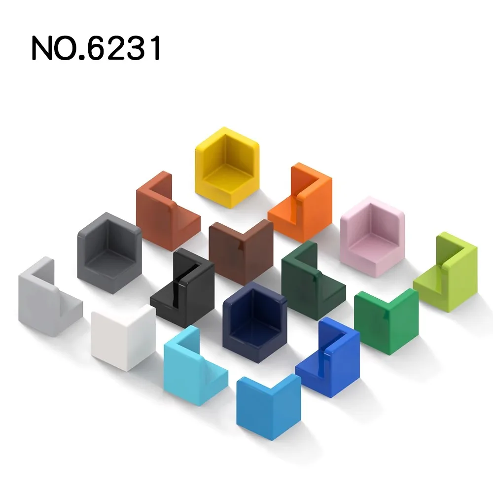 20pcs MOC Compatible Assembles Particles 6231 Panel 1 x 1 x 1 Corner Building Blocks DIY Educational High-Tech Spare Toys