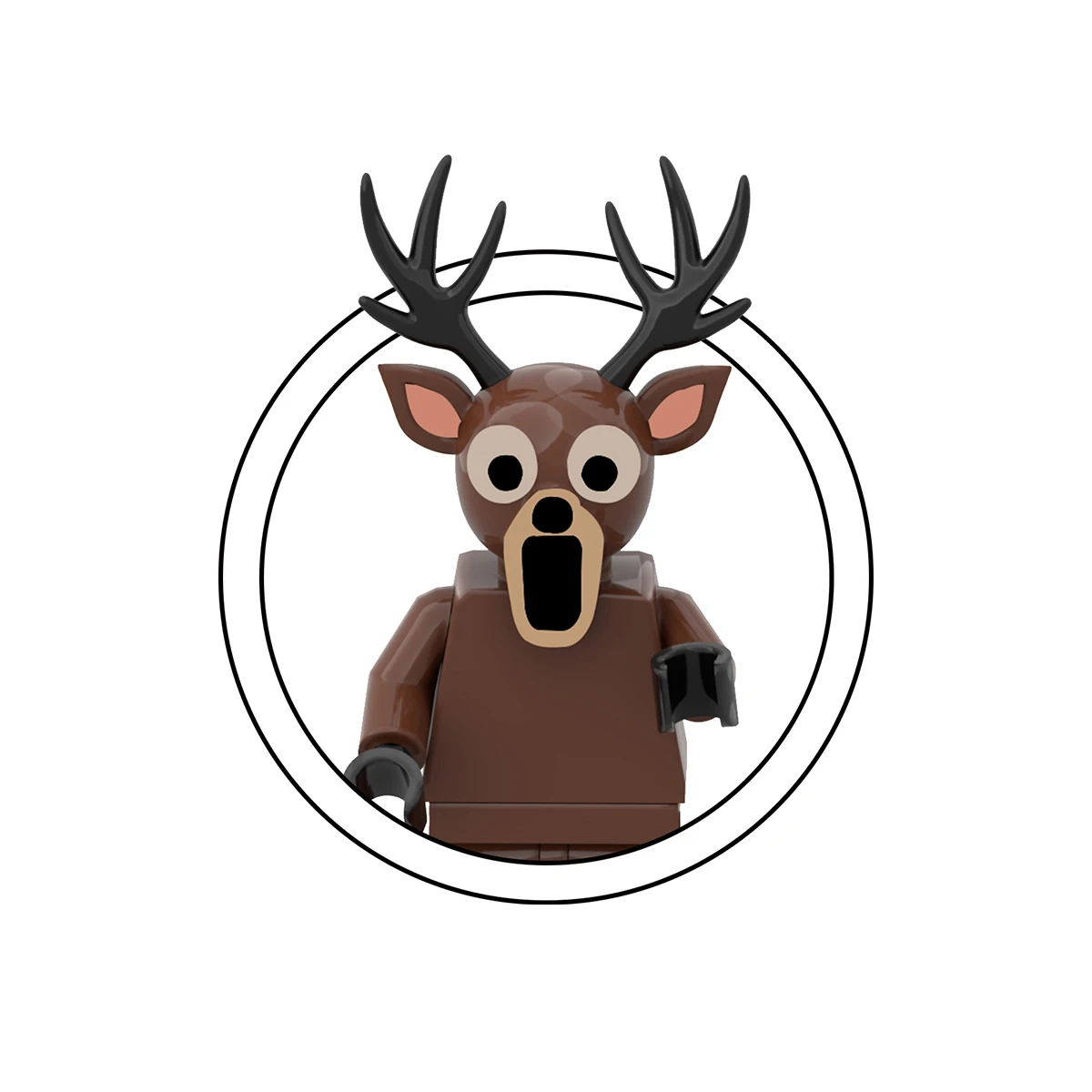 ألعاب مكعبات بناء غزال الغابة الجديدة 99 ليلاً، كتل نموذج الماعز على شكل بومة وحش الغابة، هدايا عيد الميلاد للأولاد