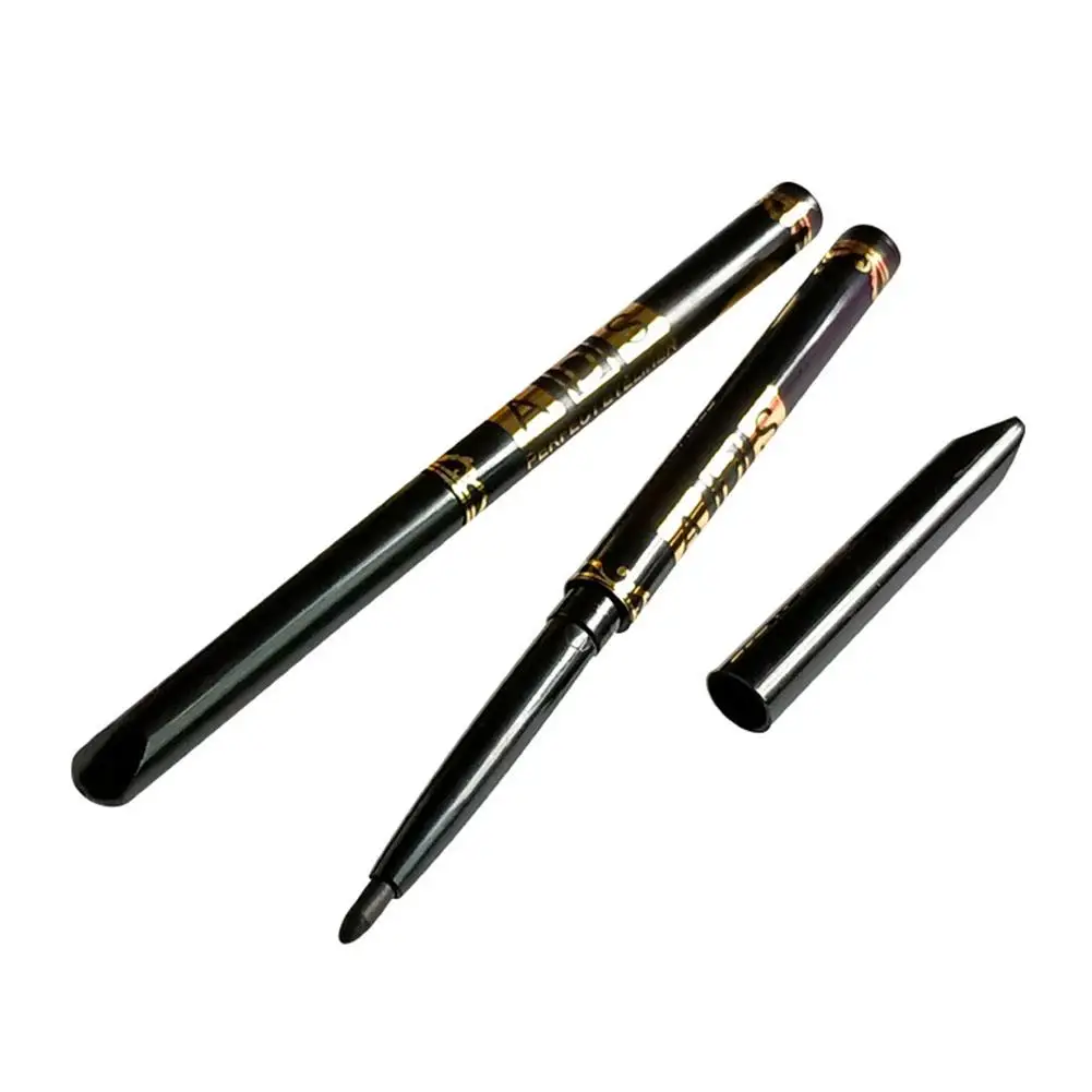 Schwarzer, kaffeefarbener, automatisch rotierender Eyeliner, Augenbrauenstift, Make-up-Stift, langlebig, wischfest, Definition für die Augen