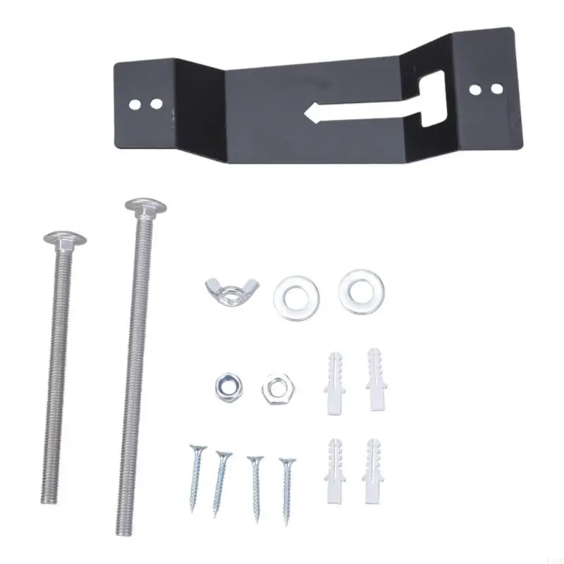 F1CF Wall Mounted Spare Tire Holder For Trailers Utility Enclosed Trailer Wheel Bracket Rack Space Saving Accessories