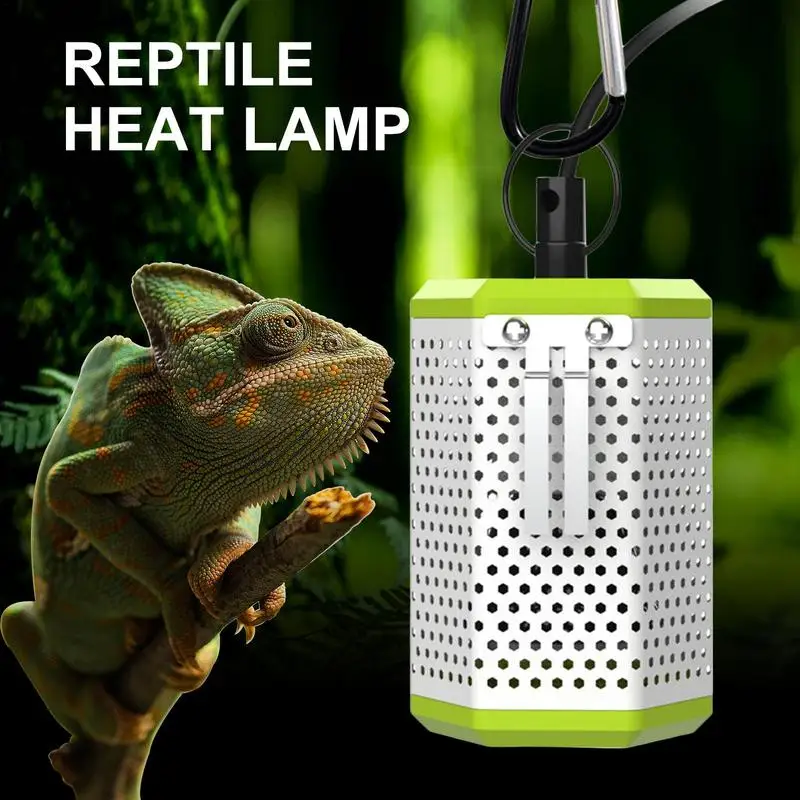 Reptile Heat Lamp Guard Anti-Scald reptile heater Lampshade Heat Protector Cover Mesh Cage Light Bulb Enclosure Safe Heat Guard