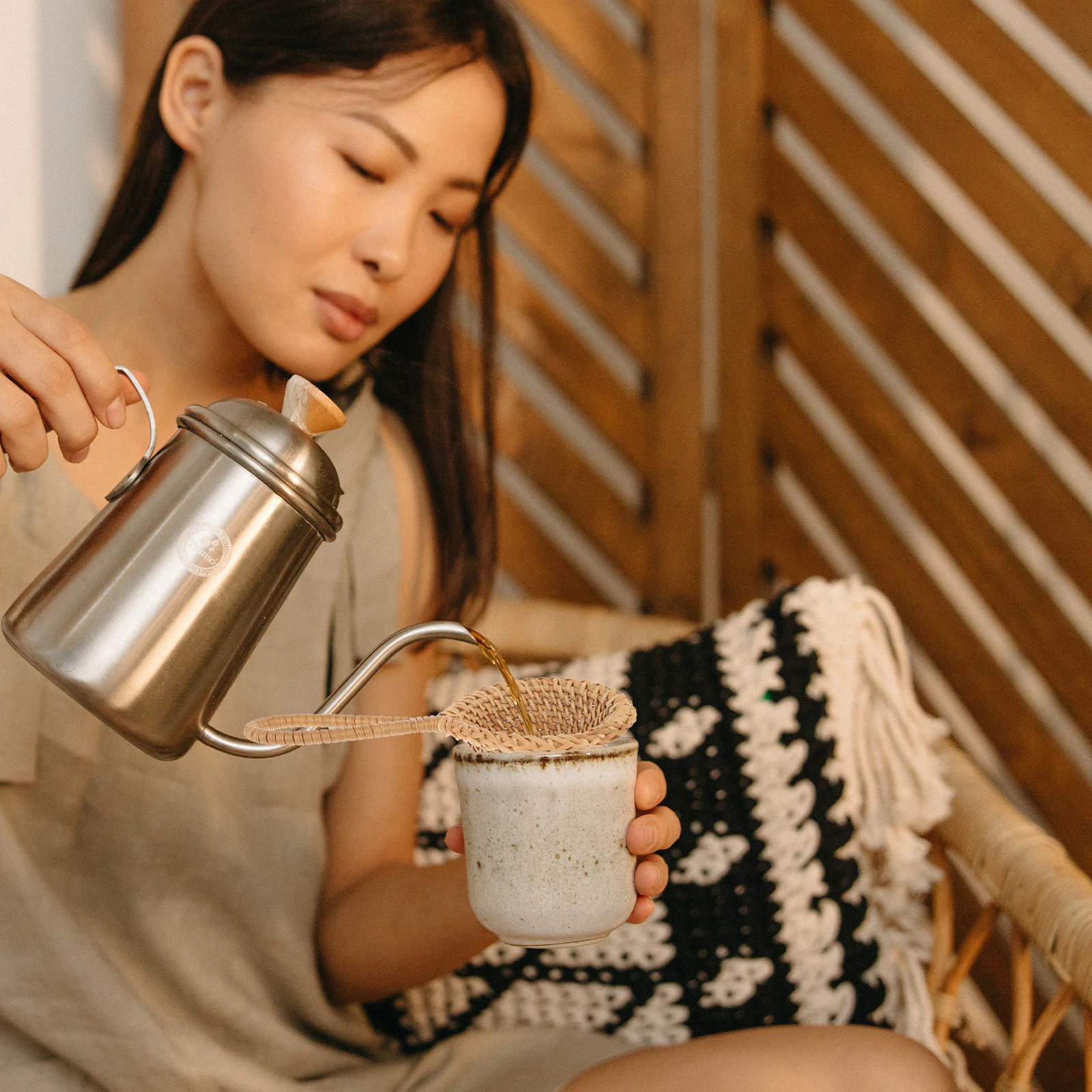 

Ситечко для чая, ручной ротанговый фильтр, мелкая сетка, заварочный фильтр, многоразовый, легко чистящийся, аксессуар для домашней церемонии, практичная кухня