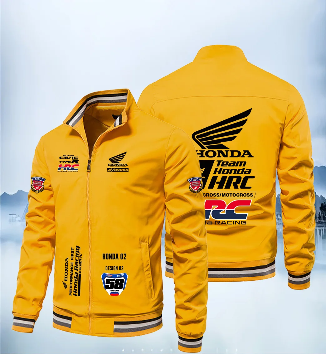 

Honda Men's Racing Suits, Spring and Autumn Thin Zipper Leisure Sportswear, Comfortable Motorcycle Riding Jackets 2025