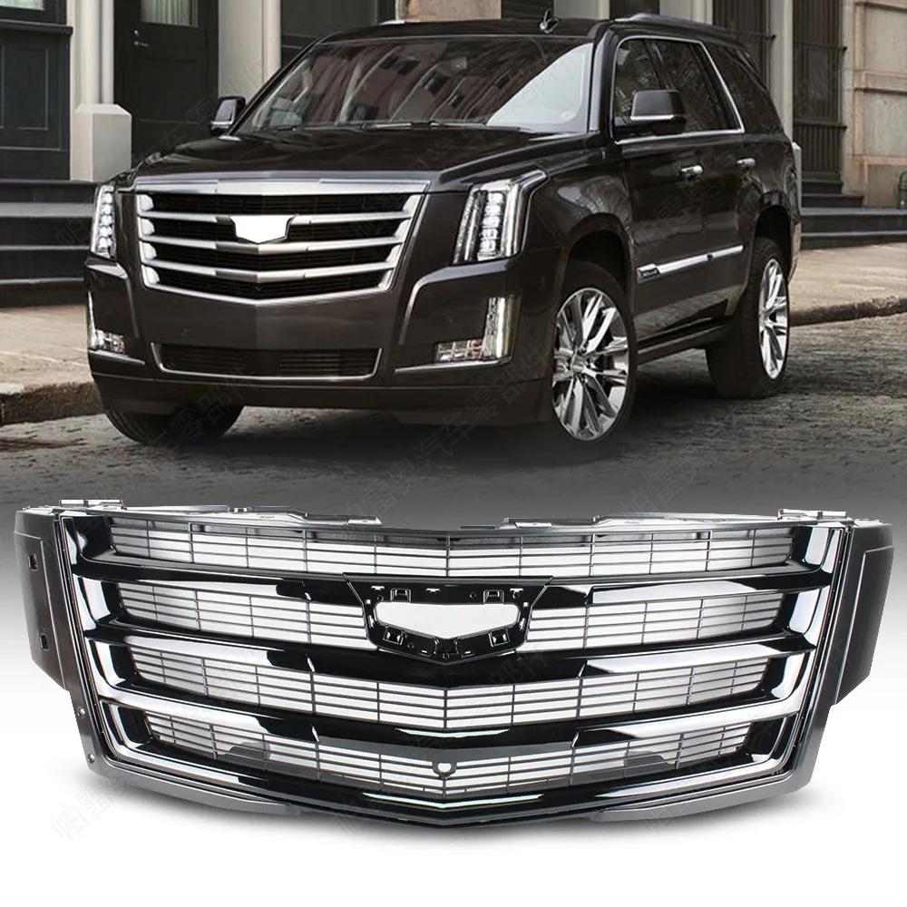 

Решетка переднего бампера для Cadillac Escalade 2015-2020 гоночные грили, сетка капота, черная 23399558 84051291, аксессуары, запасные части