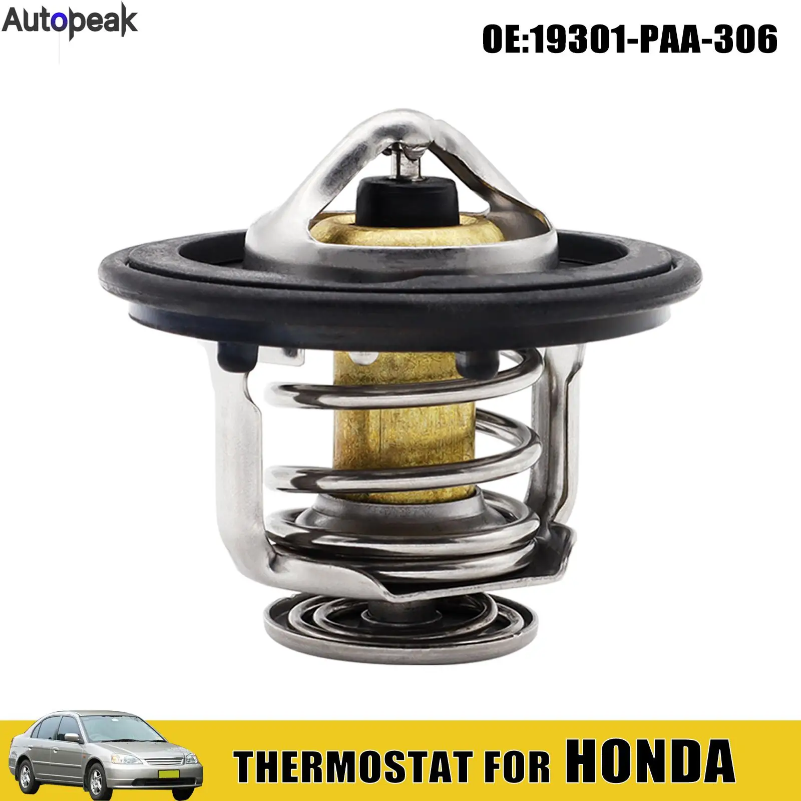 Engine Coolant Radiator Thermostat Overheating Repair For Honda Civic Insight Integra Accord 4 Cylinder CR-V Shuttle 19301PAA306