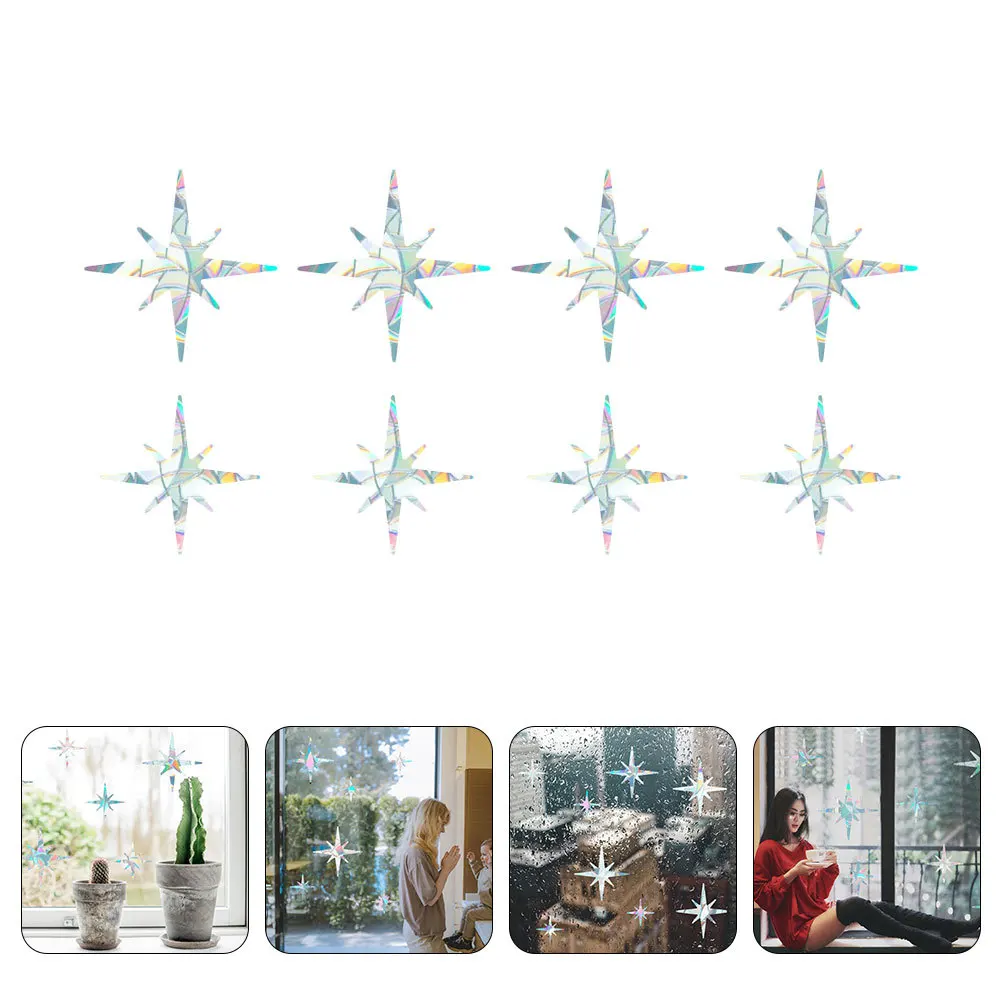 

1Set Anti-Collision Window Cling Wide Application DIY Static Cling Decals Window Decal Static Glass Clings Decorative Decal
