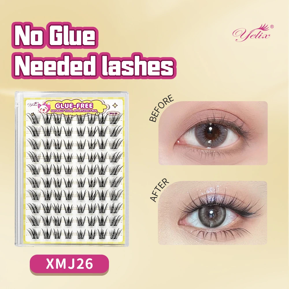 Yelix フォックススタイル サイドフライングアイラッシュ - Eyelash Extension Natural Look のレビューと価格