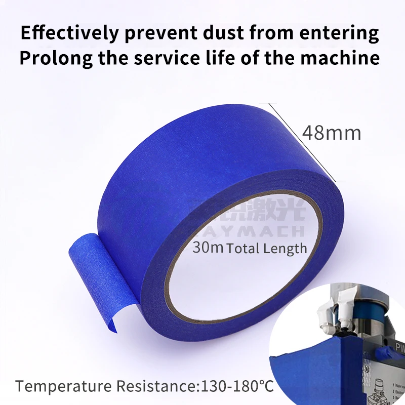 Masking tape laser verbrauchs reinigung faser laser schneiden kopf verwenden wärme-beständig papier selbst-klebeband anti-staub band