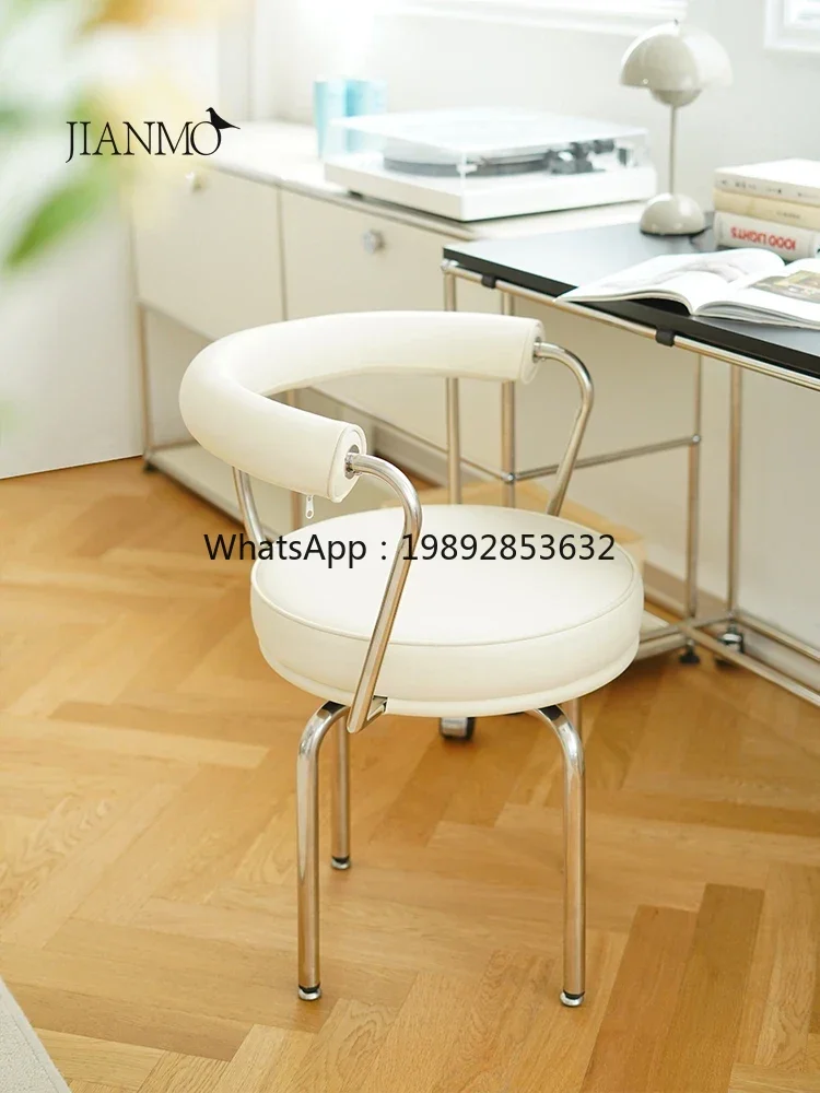 YZ Nordic Designer Creative Stainless Steel Comfortable Soft Bag Office Chair