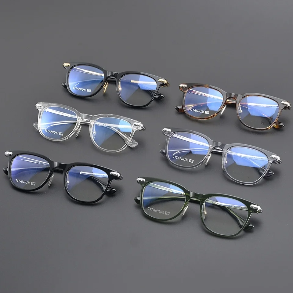 

2025 New Ultra Light Fashion Retro Round Luxury Brand Glasses Frame High Quality Men's and Women's Optical Prescription Glasses