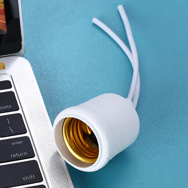 1 Pcs Waterproof E27 Screw Head Holder Outdoor Pendant Head Extension Cord LED Light Spiral Lighting Accessories