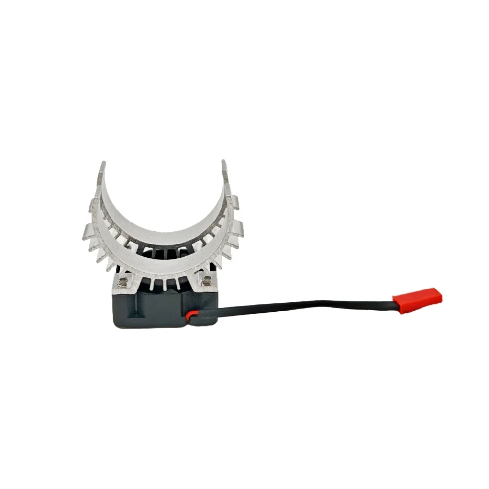 1pc Aluminum 540 550 3650 3660 motor heat sink, suitable for 35-37mm motors, metal heat dissipation voltage 5V，radiator+fan