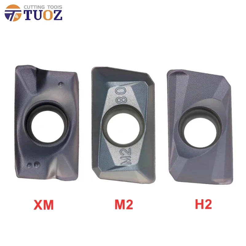 TUOZ 10Pcs Carbide Insert APMT1604PDER-XM APMT 1135 1604 PDER -XM -H2 -M2 CNC Machine Indexable Milling RIght Angle Tool Blade