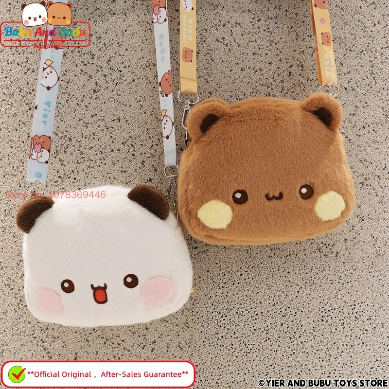 100% Official Original Panda Bubu And Dudu Plush Shoulder Bag Cute Cartoon Panda Bubu And Yier Plush Messenger Bag Couple Gift