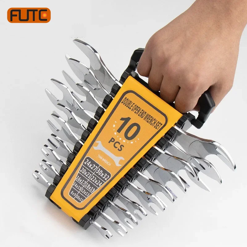 

6-32mm Universal Open End Wrench Super-Thin 3mm Ultra-thin Double Headed Spanner for Drive Shaft Wrenches Set Repair Hand Too