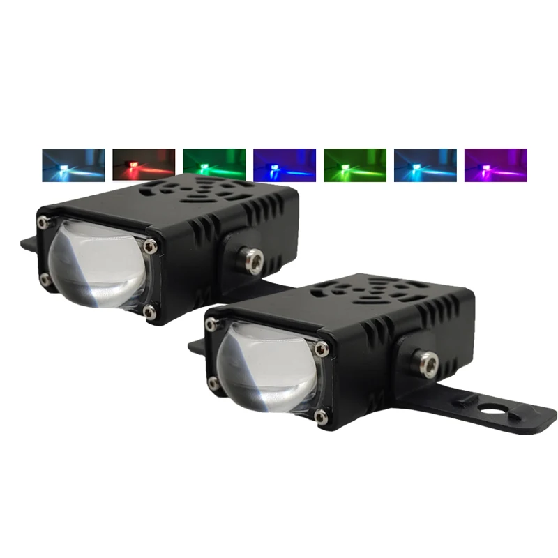 

2PCS Universal Car Front LED Grille Light Decorative Daytime Running Grill Light Off Road Driving Spot Fog Lamp For Trunk SUV