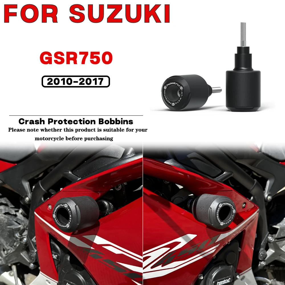 

For SUZUKI GSR750 2010 2011 2012-2017 Motorcycle Frame Crash Protection Sliders Falling Protector Kit Engine Protect Bobbins