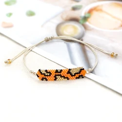 Go2Boho Leopard Bracelet for Girl Fashion 2022 Jewelry Delica Miyuki Bead Handmade Loom Woven Bracelets for Women Jewellery Gift