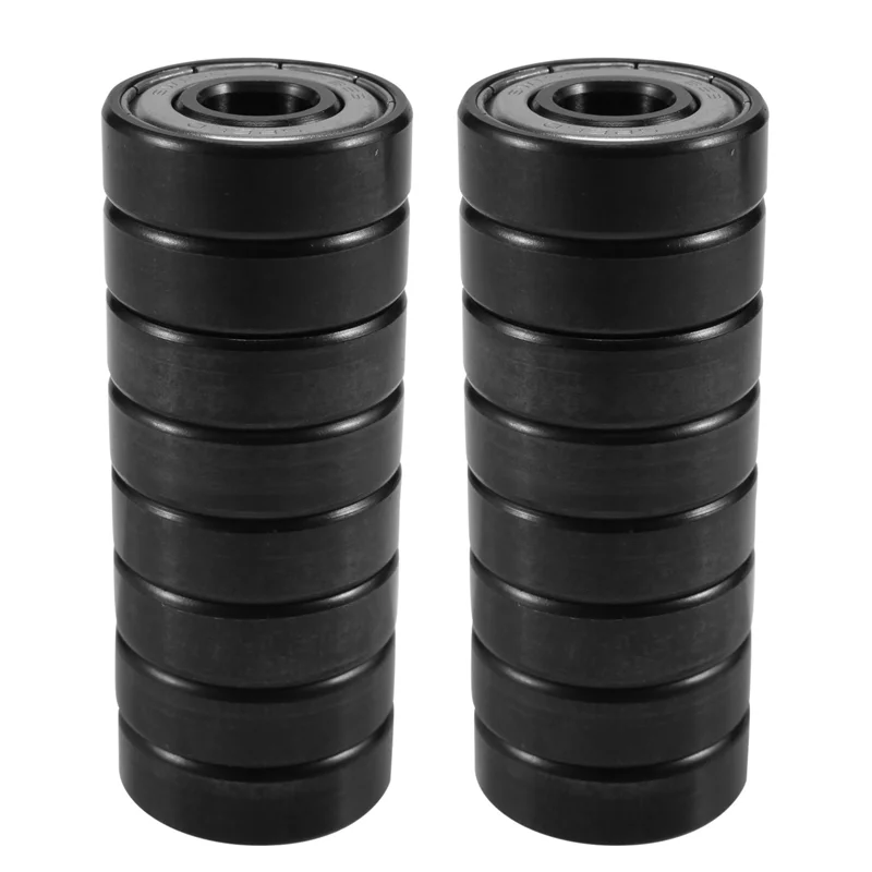 16Pcs Ceramic 608 Bearings 8X22X7mm ABEC-11 Hybrid 6 White ZrO2 Balls Skateboard Bearing Skating Inline Roller image 2
