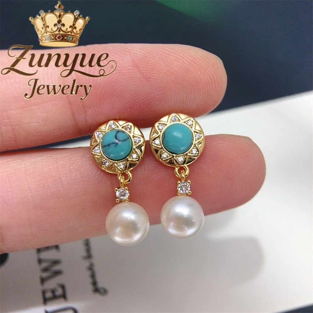 

Серьги-гвоздики с натуральным пресноводным жемчугом и цветком, ювелирные изделия класса люкс, бестселлеры, модные ювелирные изделия, изысканные подвески, популярные