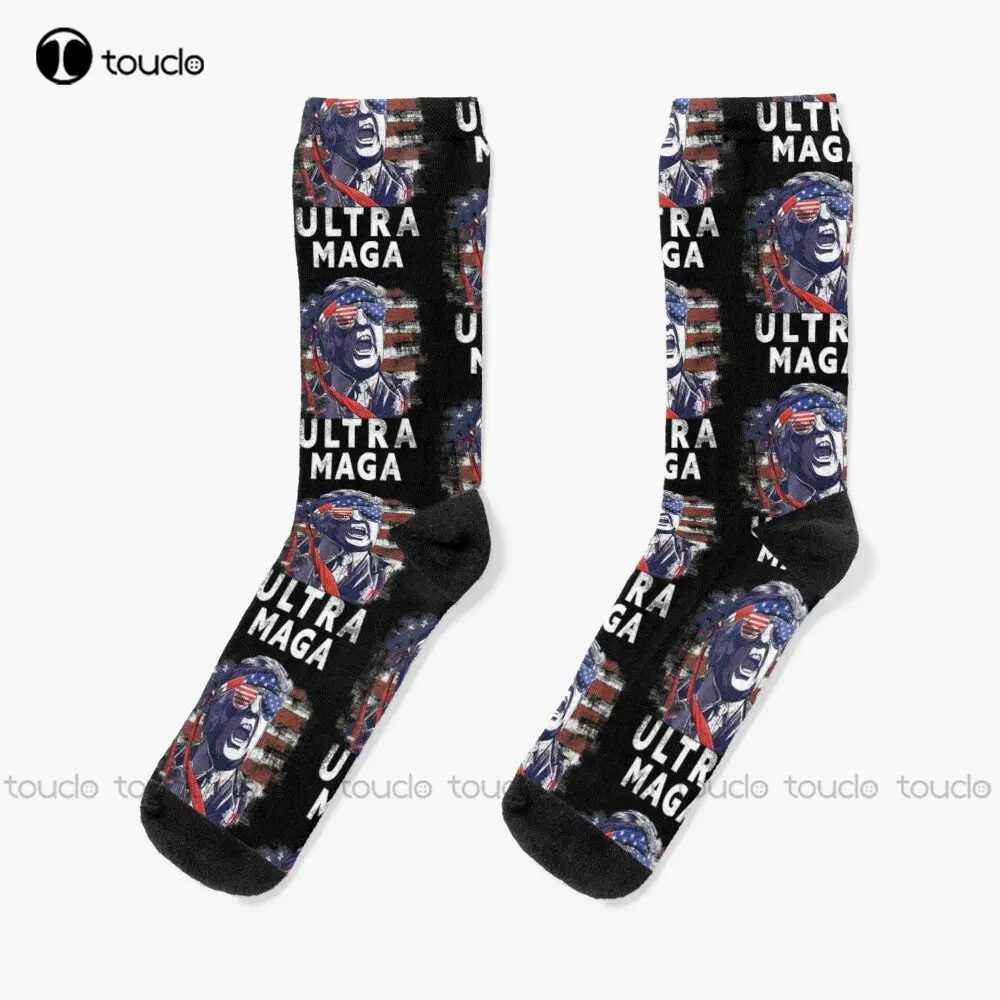 Ultra Maga Socks Winter Socks Personalized Custom Unisex Adult Teen Youth Socks 360° Digital Print Custom Gift New Popular