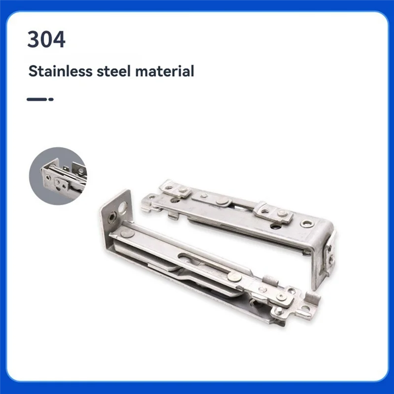 

ABJO-90 Degree Concealed Hinge Folding Heavy Built-In Door Hinges Gemel Stainless Steel