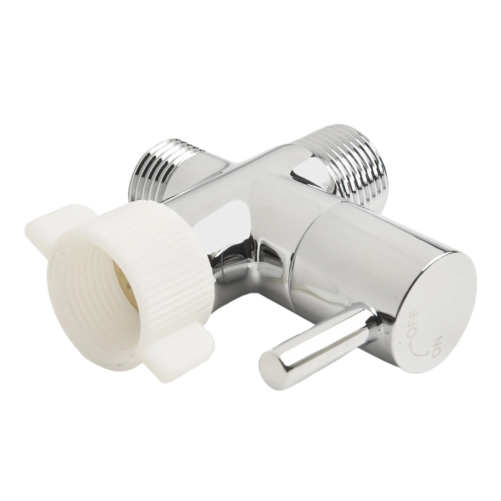 

Toilet Tank Water Flow Bidet T Adapter Metal Tee Connector Convenient Water Flowing Control T Type Valve Adapter