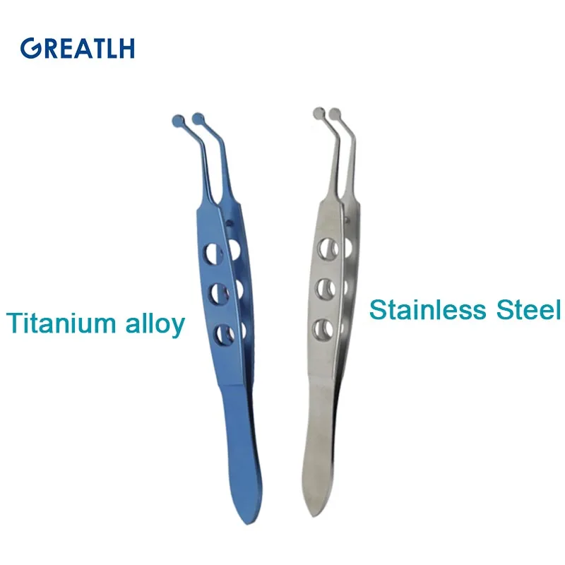 Ophthalmic Forceps Ophthalmic Massage Forcep Autoclavable Stainless Steel Titanium Alloy Eye Tools Ophthalmic Instrument