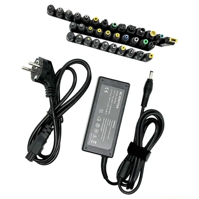 19V 3.42A 65W Universal Laptop Charging Adapter With 34 Interchangeable Tips Replacement for Laptop Monitor Accessories