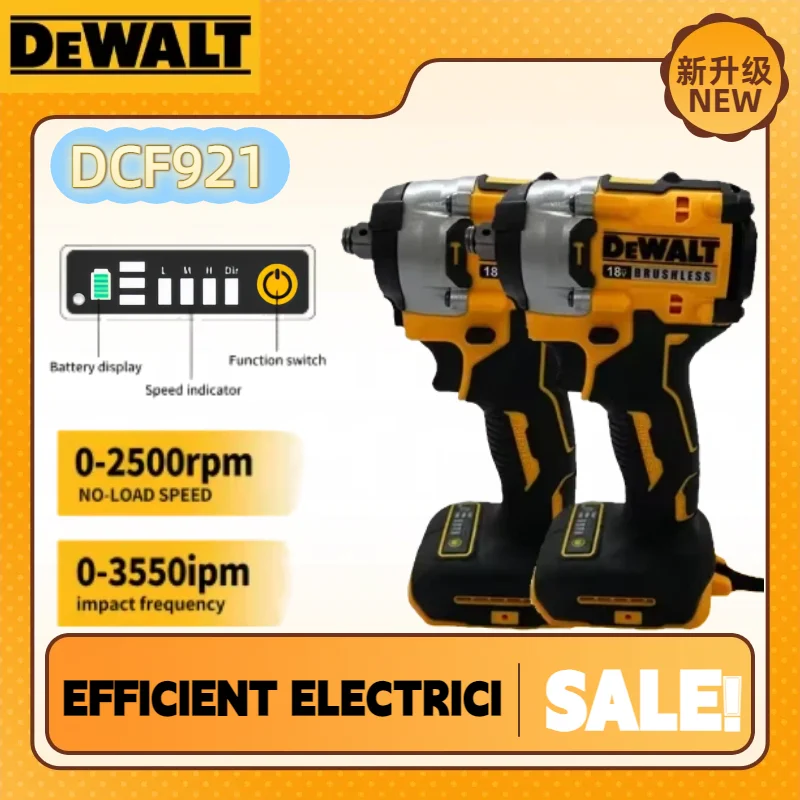 

Аккумуляторный бесщеточный ударный гайковерт Dewalt DCF921 1/2 дюйма с регулируемой скоростью, зарядное устройство для аккумуляторов Dewalt, электроинструмент