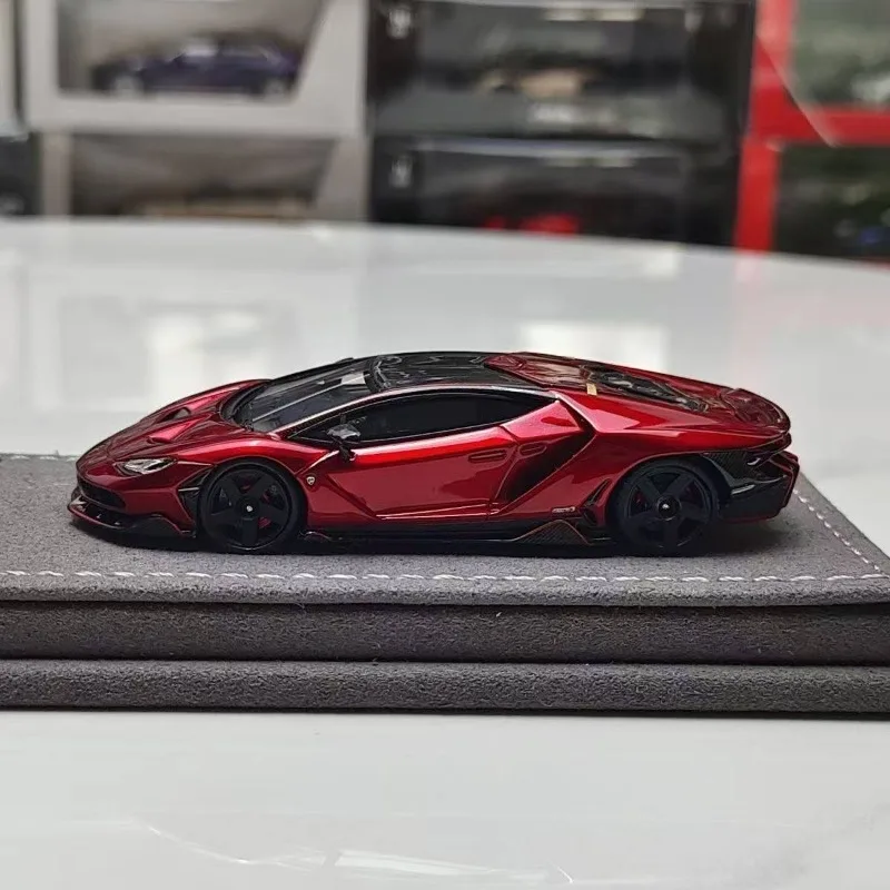 JDL 1:64 LP770-4 لامبورغيني الراتنج اللعب موتور سيارة دييكاست نموذج معدني الهدايا
