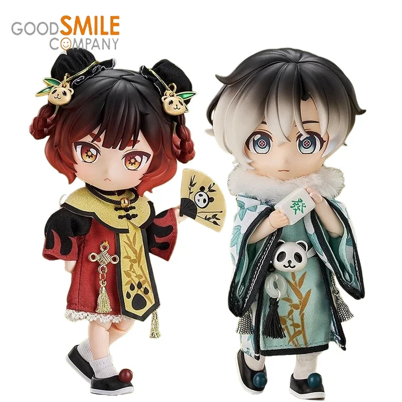 Original GSC Nendoroid DOLL National Tide Series Panda Hot Pot Star Anise Panda Mahjong Laurel Leaf Toys for Gifts Boys Girls