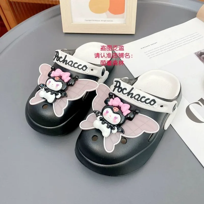 

Summer Kuromi Anime Kawaii Sanrio Children Pvc Slipper Cute My Melody Cartoon Casual Shoes Sandals Lovely Gifts for Girls