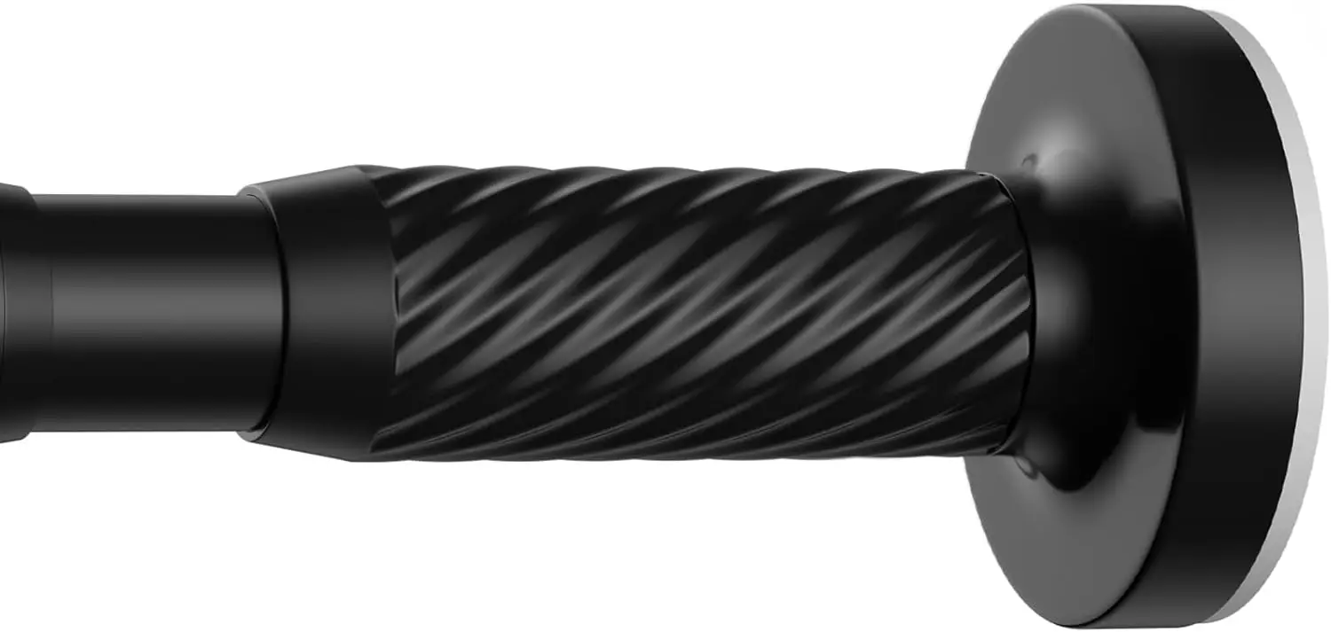 

Tension Curtain Rod 32-90 Inch Black, Adjustable No Drilling Spring Rods for Bathroom Windows Closets Doorway Patio