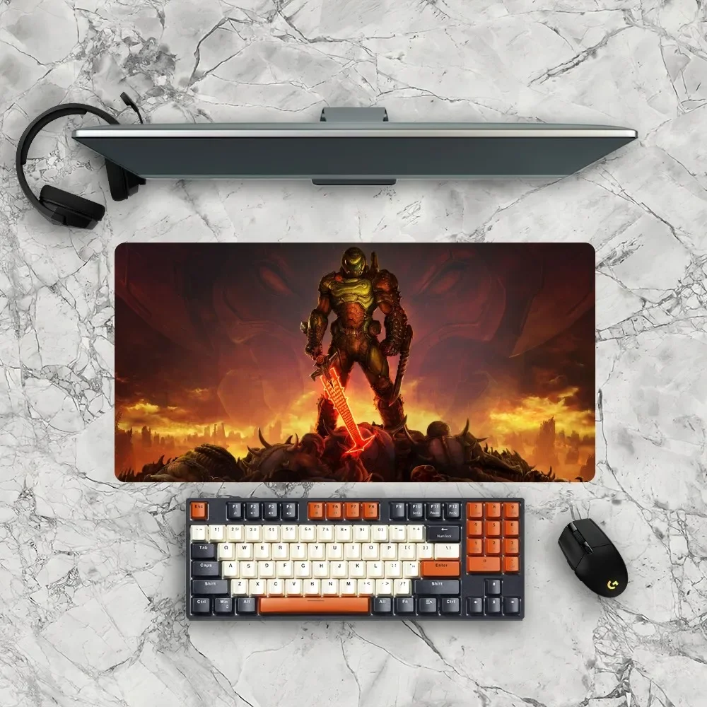 Game D-Dooms Mousepad Gamer Mouse Pad Size For Office Long Table Mat