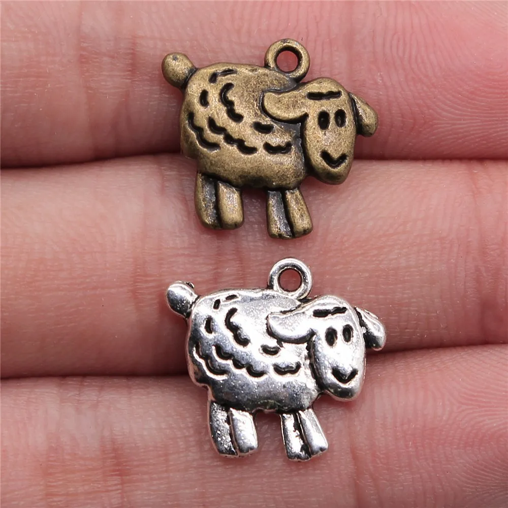 Pig Sheep Farm Animal Charms Pendant Country Style Jewelry Parts Pendant Charms For Jewelry Making Bracelet Necklace Craft Bul