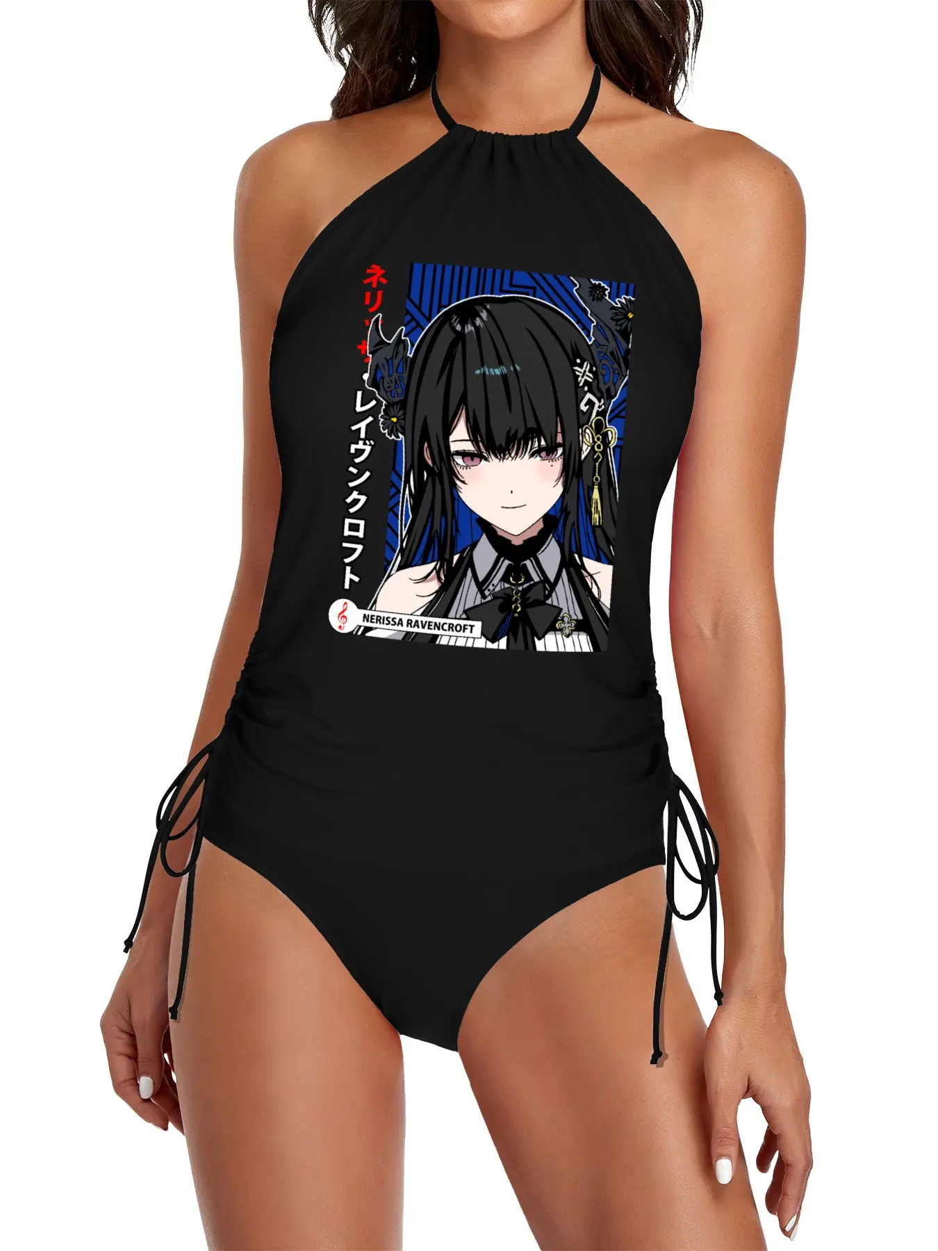

Nerissa Ravencroft Advent Split Swimsuit Set beach dress for swimsuit Woman swimsuits Beach shirt