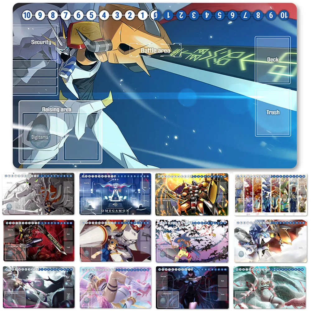 

HOT Board Game DTCG Playmat Table Mat Size 60X35 cm Mousepad Play Mats Compatible for Digimon TCG CCG RPG-3163997