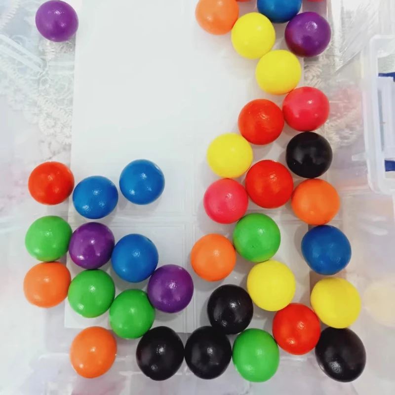 Montessori Clip Beads Test Tube Set, Wooden Tweezer & Colored Beads, Develops Fine Motor Skills and Color Matching for Ages 2-5