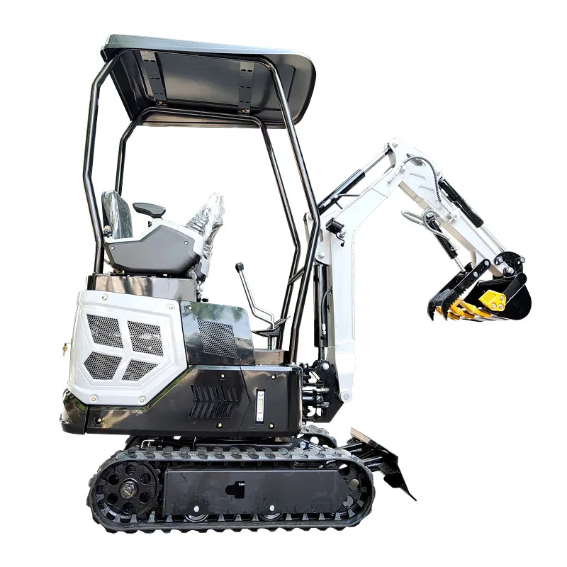 Customized Crawler Excavator 1.5 Ton Mini Excavator Small Digger With Cab For Fmaliy Farmland Garden Work And Construction Work