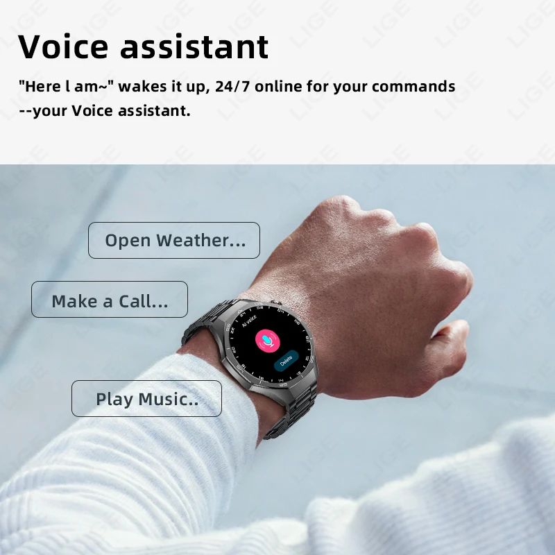 ساعة ذكية جديدة GT5 Pro HD شاشة ثلاثية الأبعاد مراقبة معدل ضربات القلب بلوتوث دعوة جزيرة ديناميكية مقاوم للماء ساعة ذكية رجل هدايا العيد